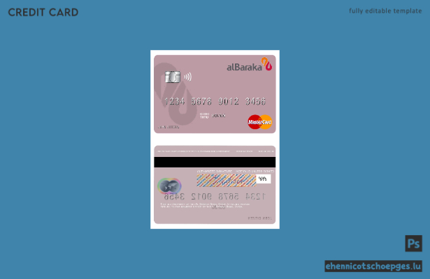 Beispielvorschau der Syria Al Baraka Bank Mastercard